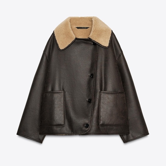 Zara Jackets & Blazers - Zara Faux Shearling Jacket